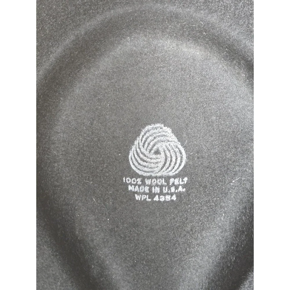 Vintage F & M Hat Co. Fedora Hat  100% Wool Felt Made in USA  Black - Size Small